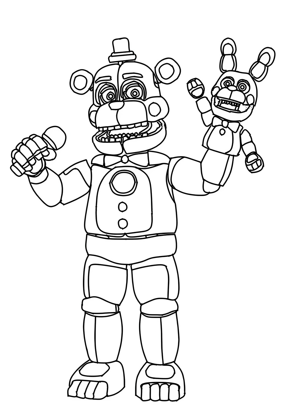 Dibujos para colorear e imprimir Freddy