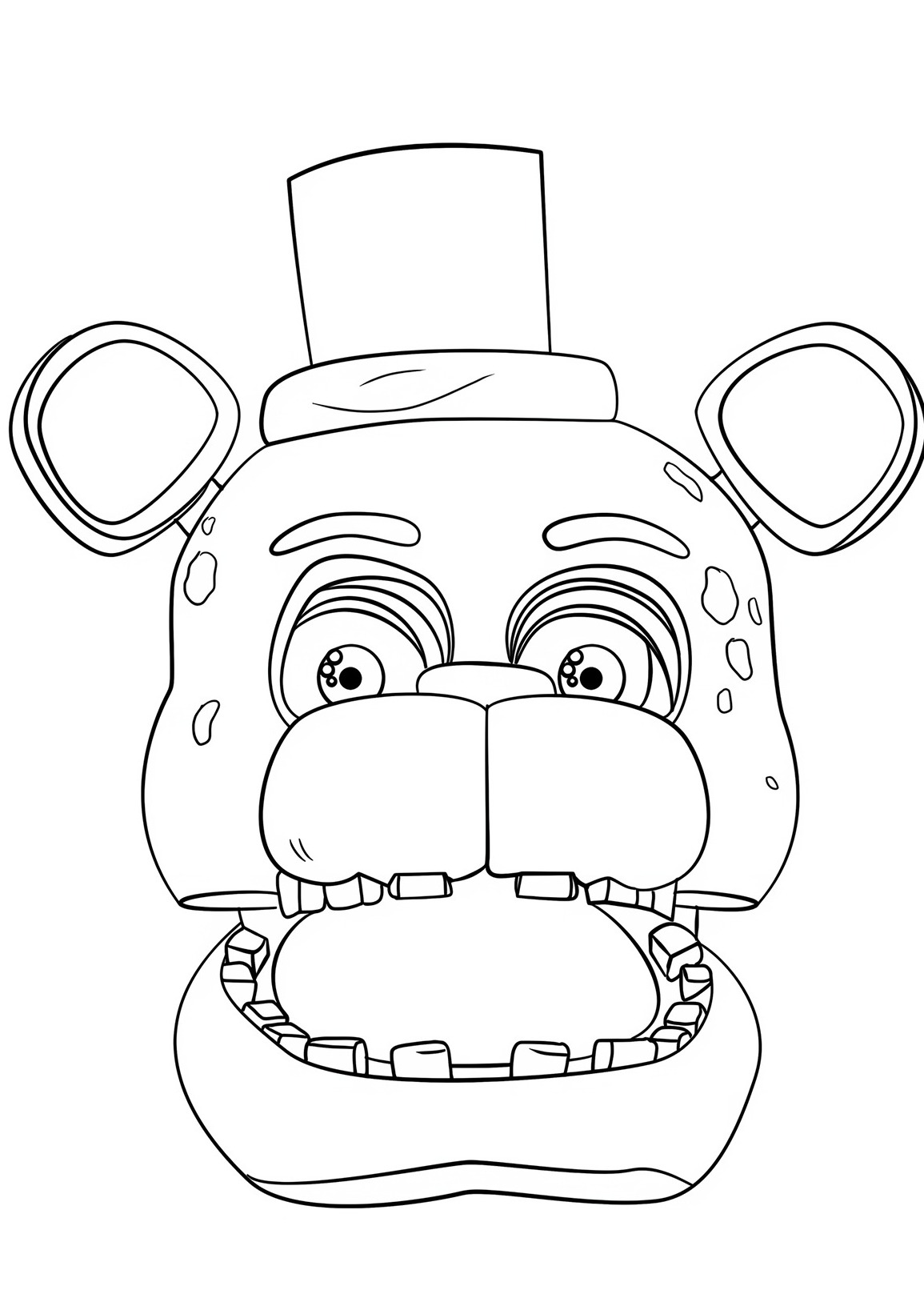 Dibujos para colorear e imprimir Freddy