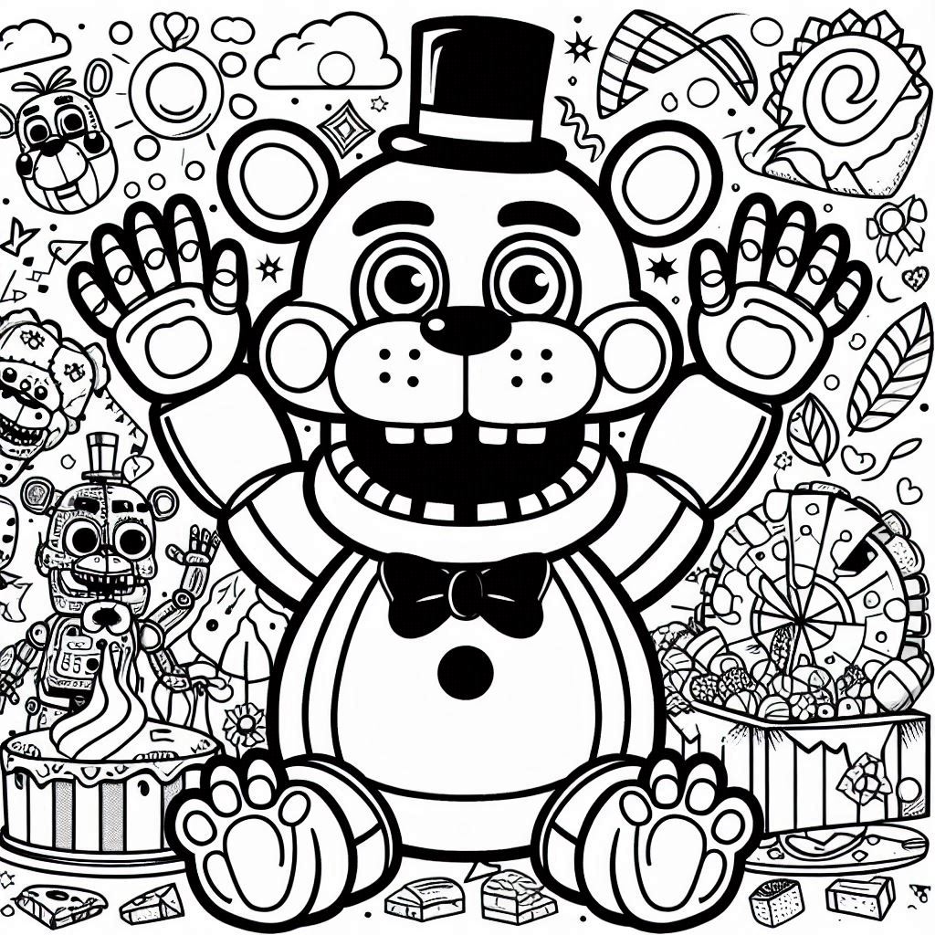 Dibujos para colorear e imprimir Freddy