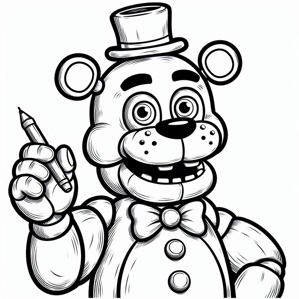 Dibujos para colorear e imprimir Freddy