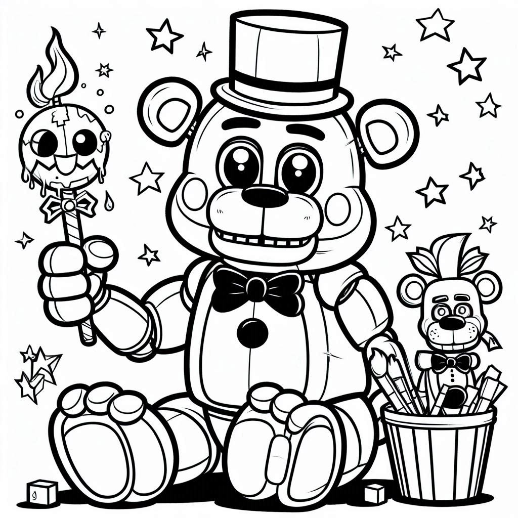 Dibujos para colorear e imprimir Freddy