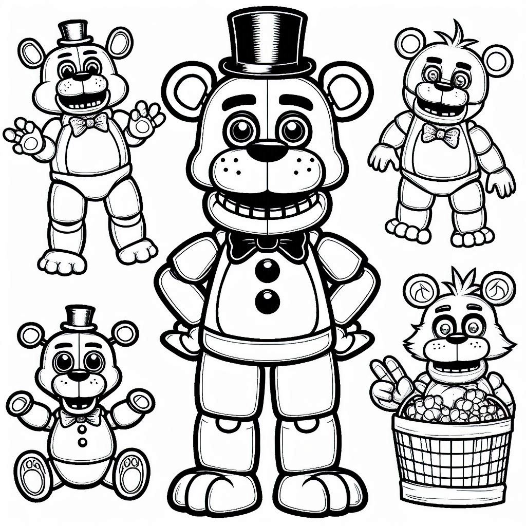 Dibujos para colorear e imprimir Freddy