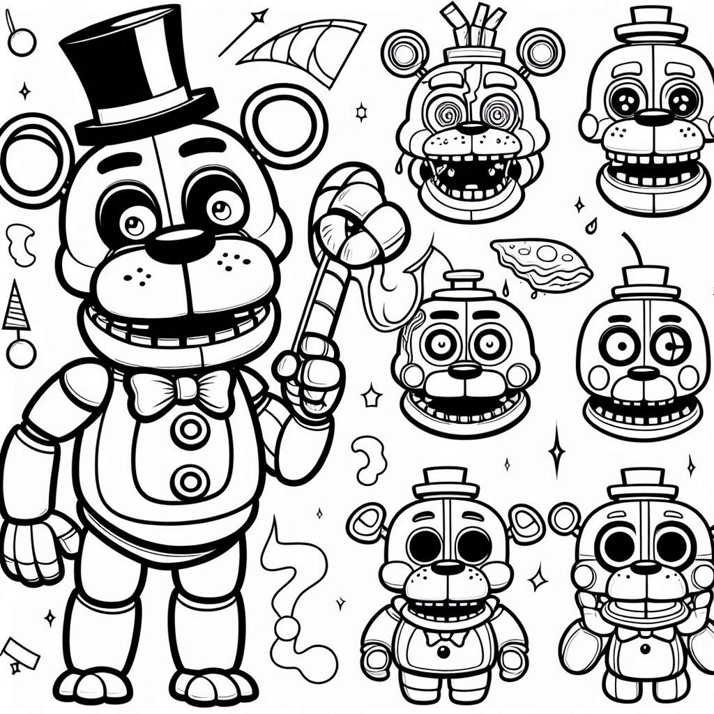 Dibujos para colorear e imprimir Freddy