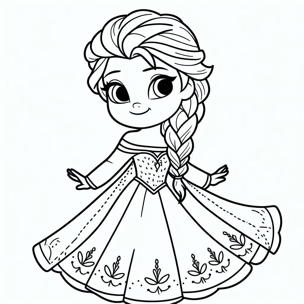 Dibujos para colorear e imprimir Frozen