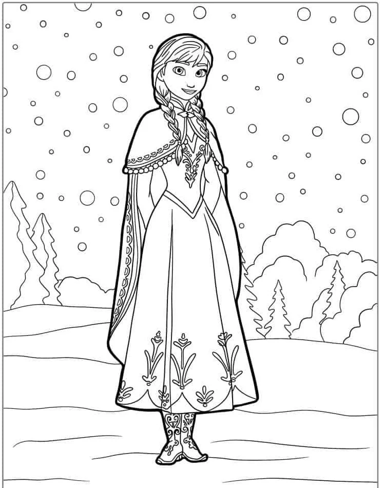 Dibujos para colorear e imprimir Frozen