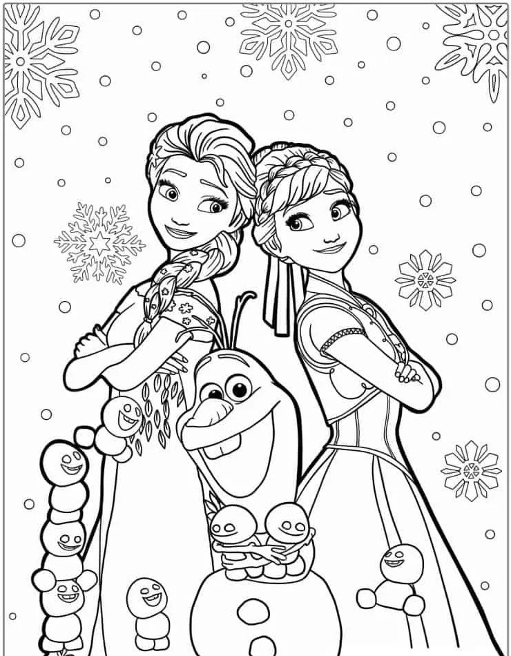 Frozen coloring pages 18