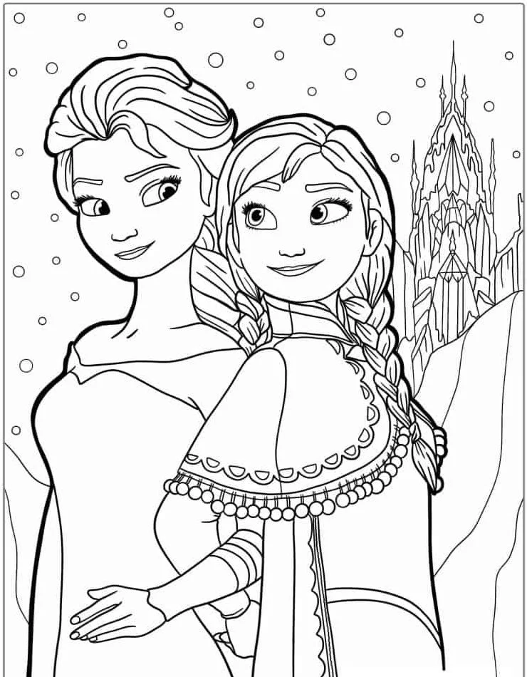 Dibujos para colorear e imprimir Frozen