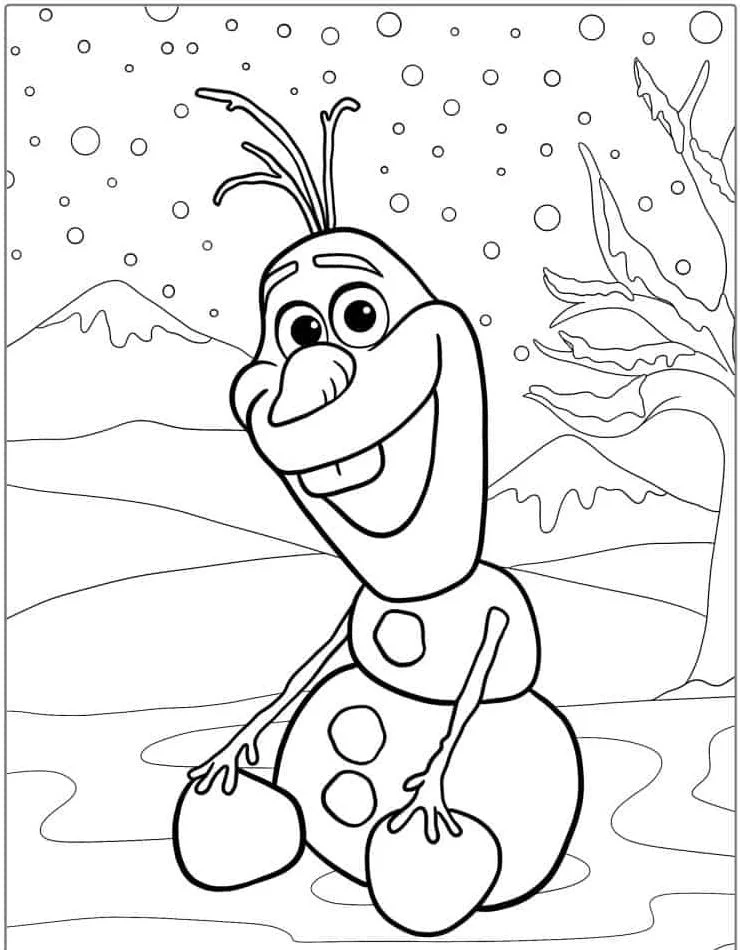 Dibujos para colorear e imprimir Frozen