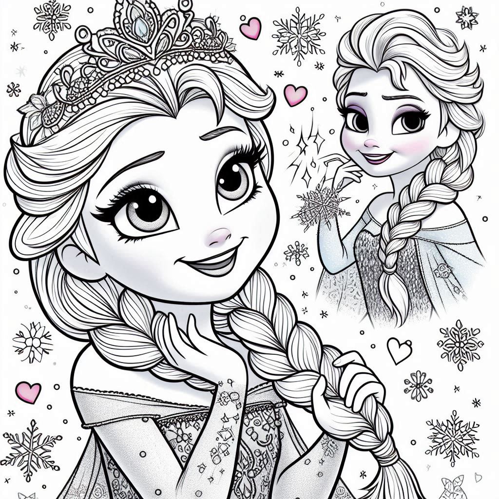 Dibujos para colorear e imprimir Frozen