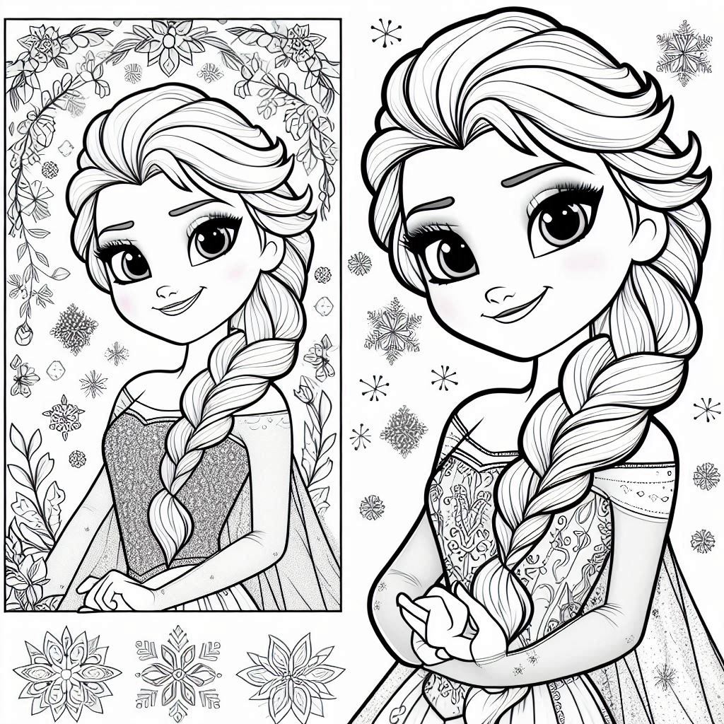 Dibujos para colorear e imprimir Frozen