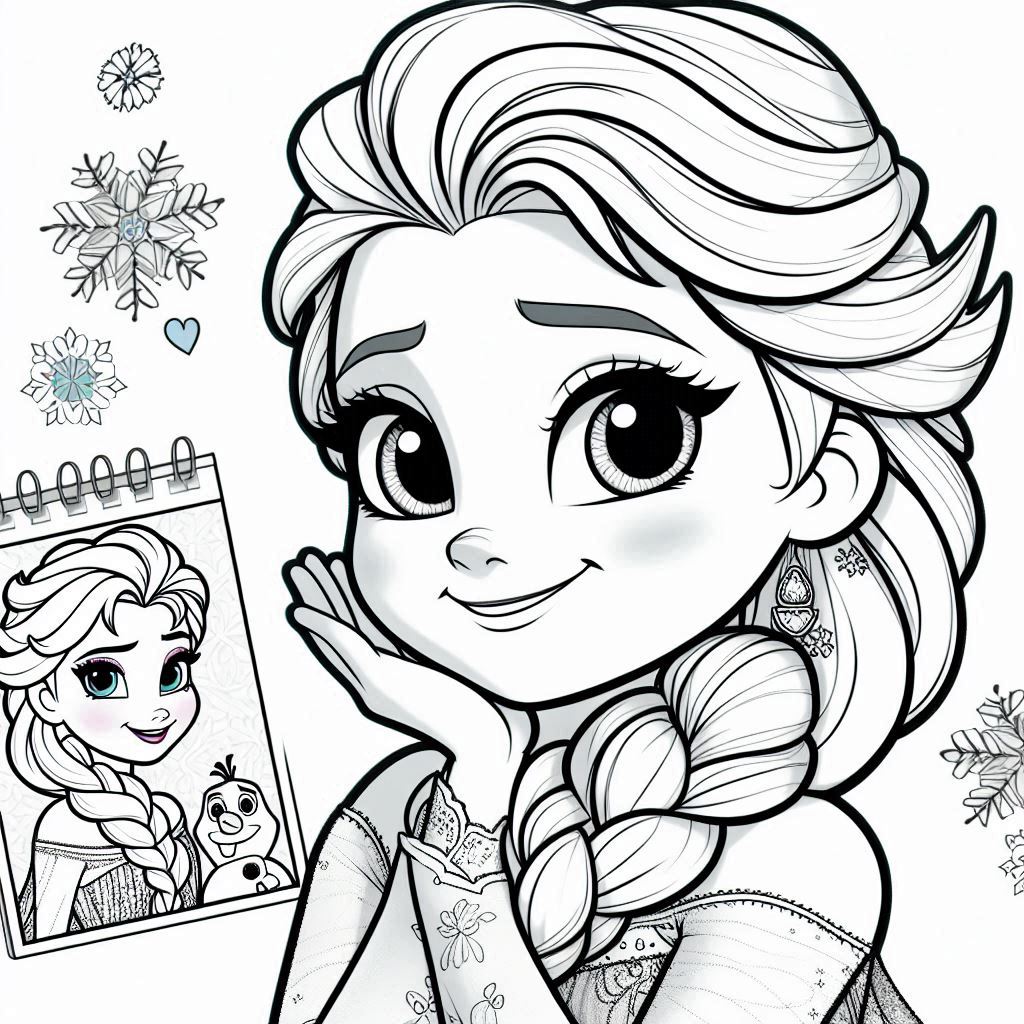 Dibujos para colorear e imprimir Frozen