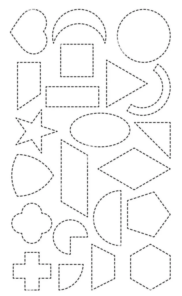 Dibujos para colorear e imprimir Geometric Shapes