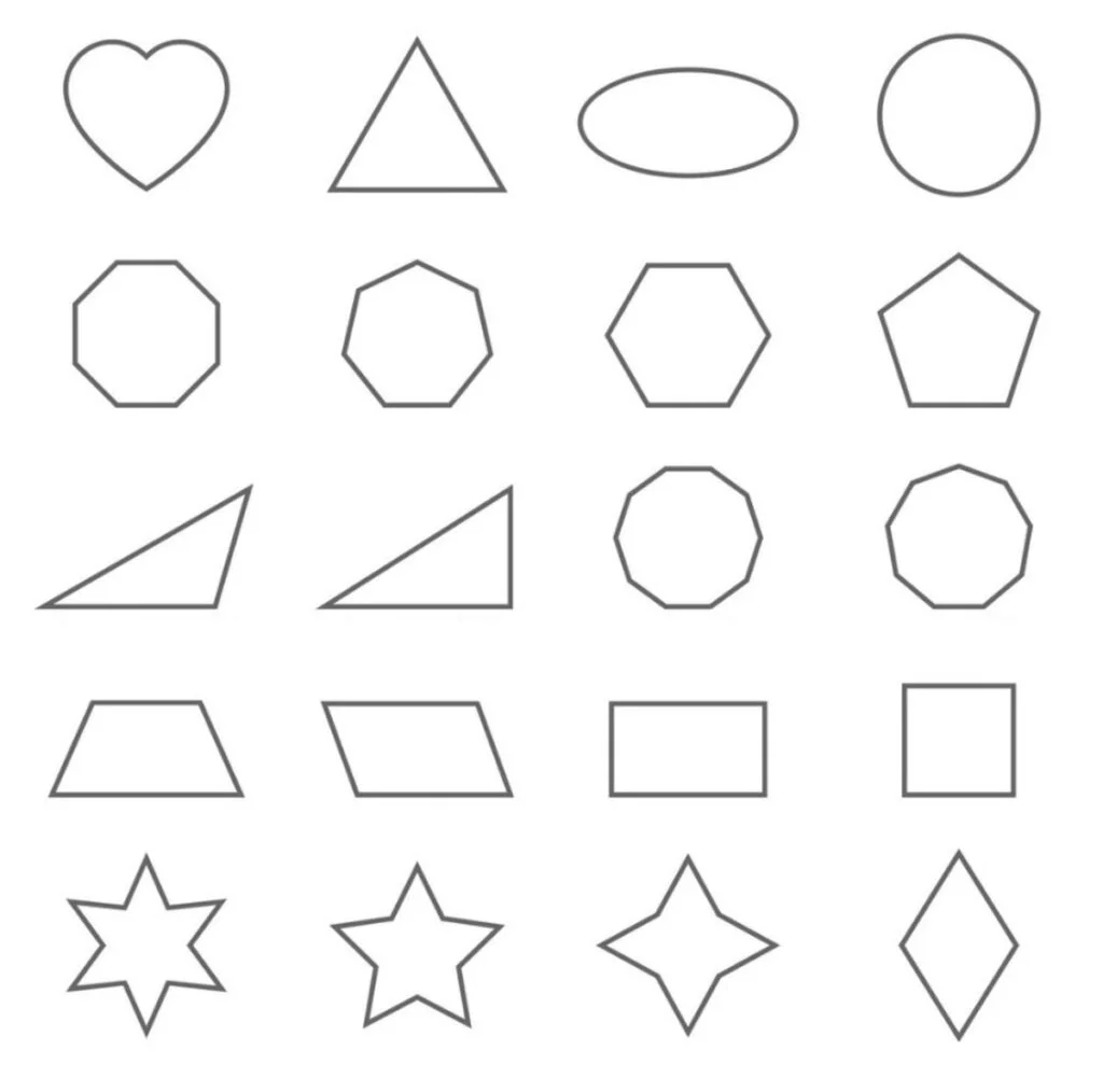 Dibujos para colorear e imprimir Geometric Shapes