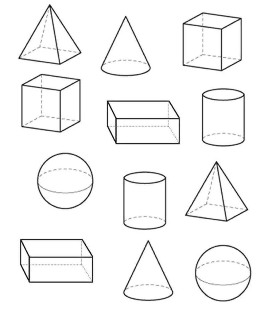 Dibujos para colorear e imprimir Geometric Shapes