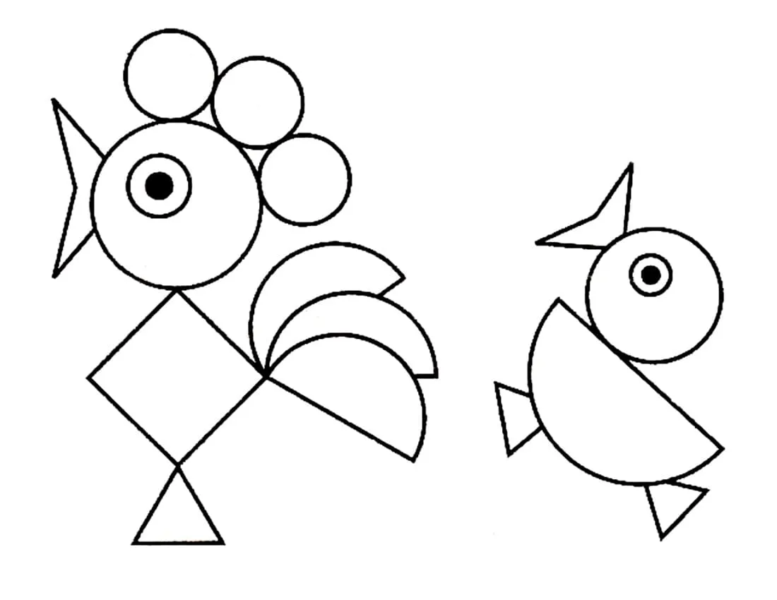 Dibujos para colorear e imprimir Geometric Shapes