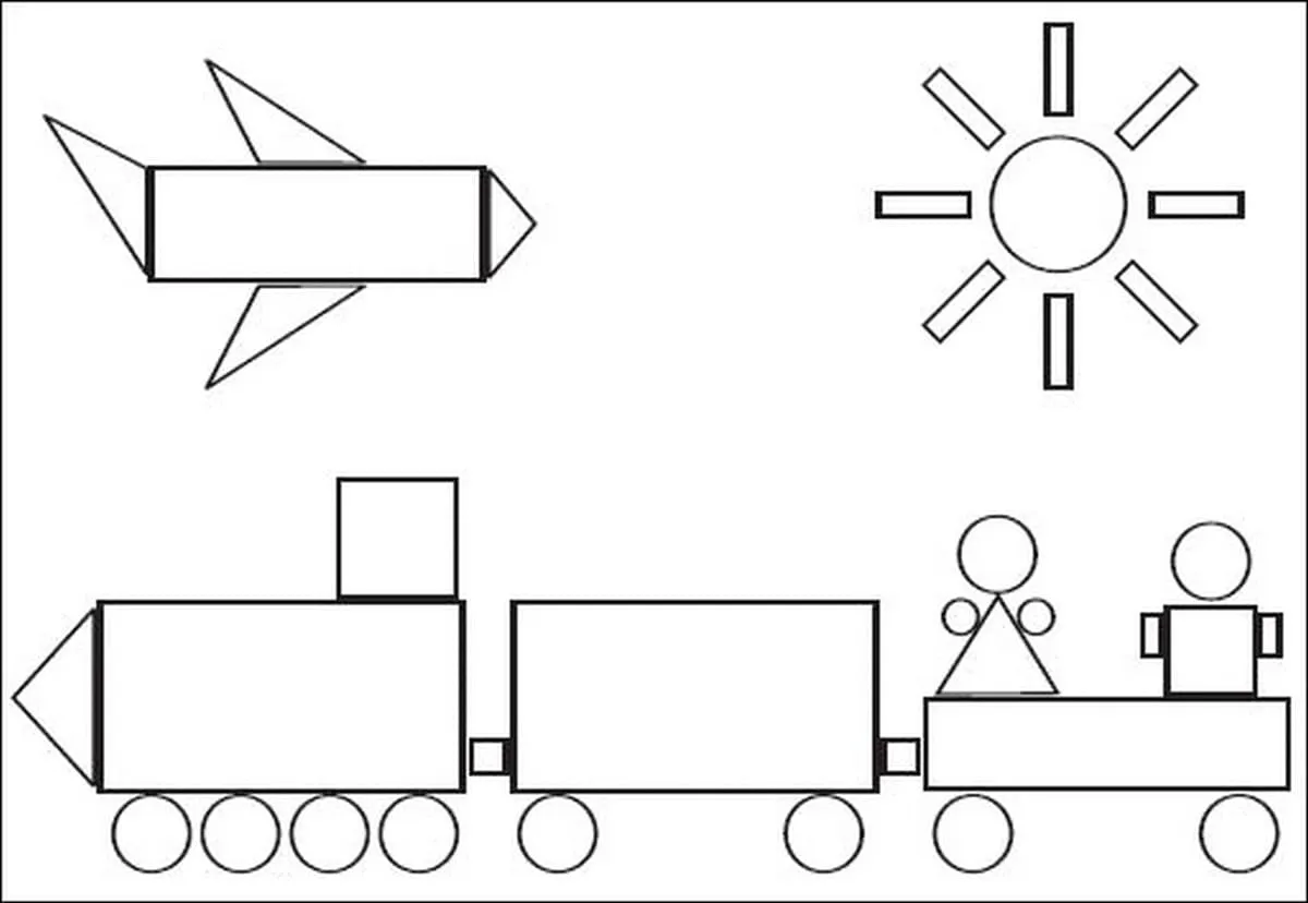 Dibujos para colorear e imprimir Geometric Shapes