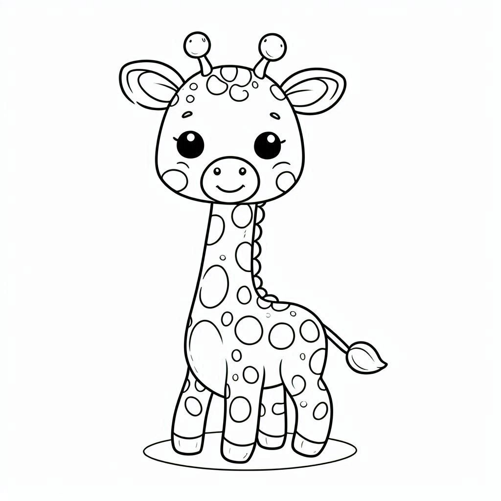 Dibujos para colorear e imprimir Giraffe