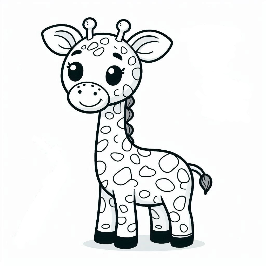 Dibujos para colorear e imprimir Giraffe