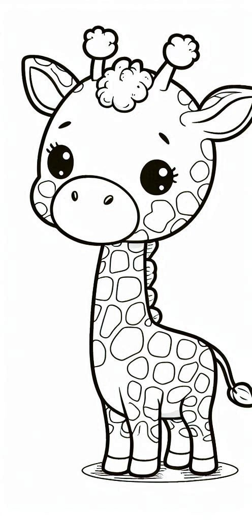 Dibujos para colorear e imprimir Giraffe