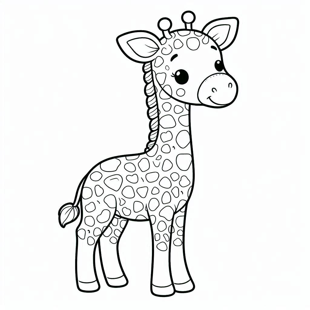 Dibujos para colorear e imprimir Giraffe