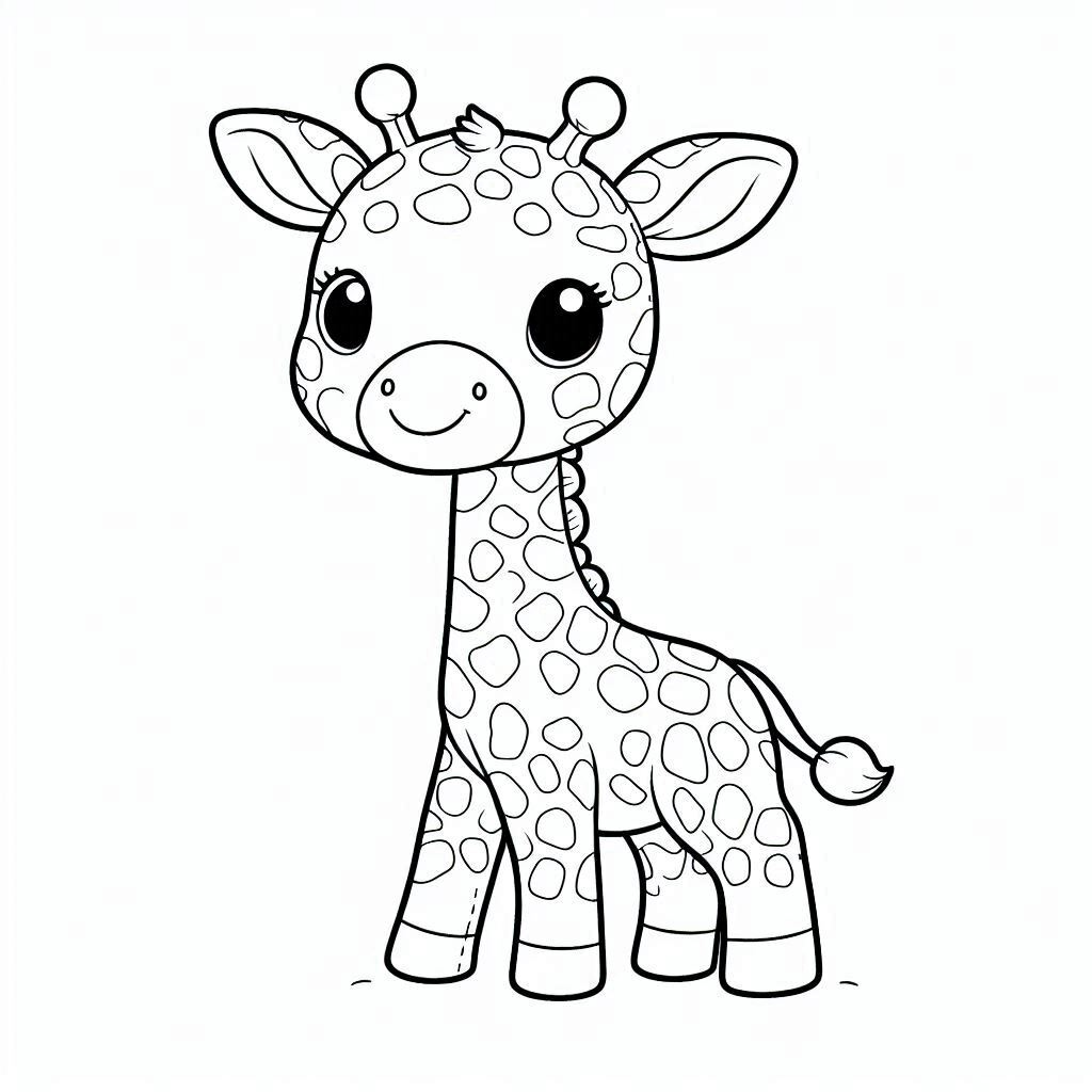 Dibujos para colorear e imprimir Giraffe