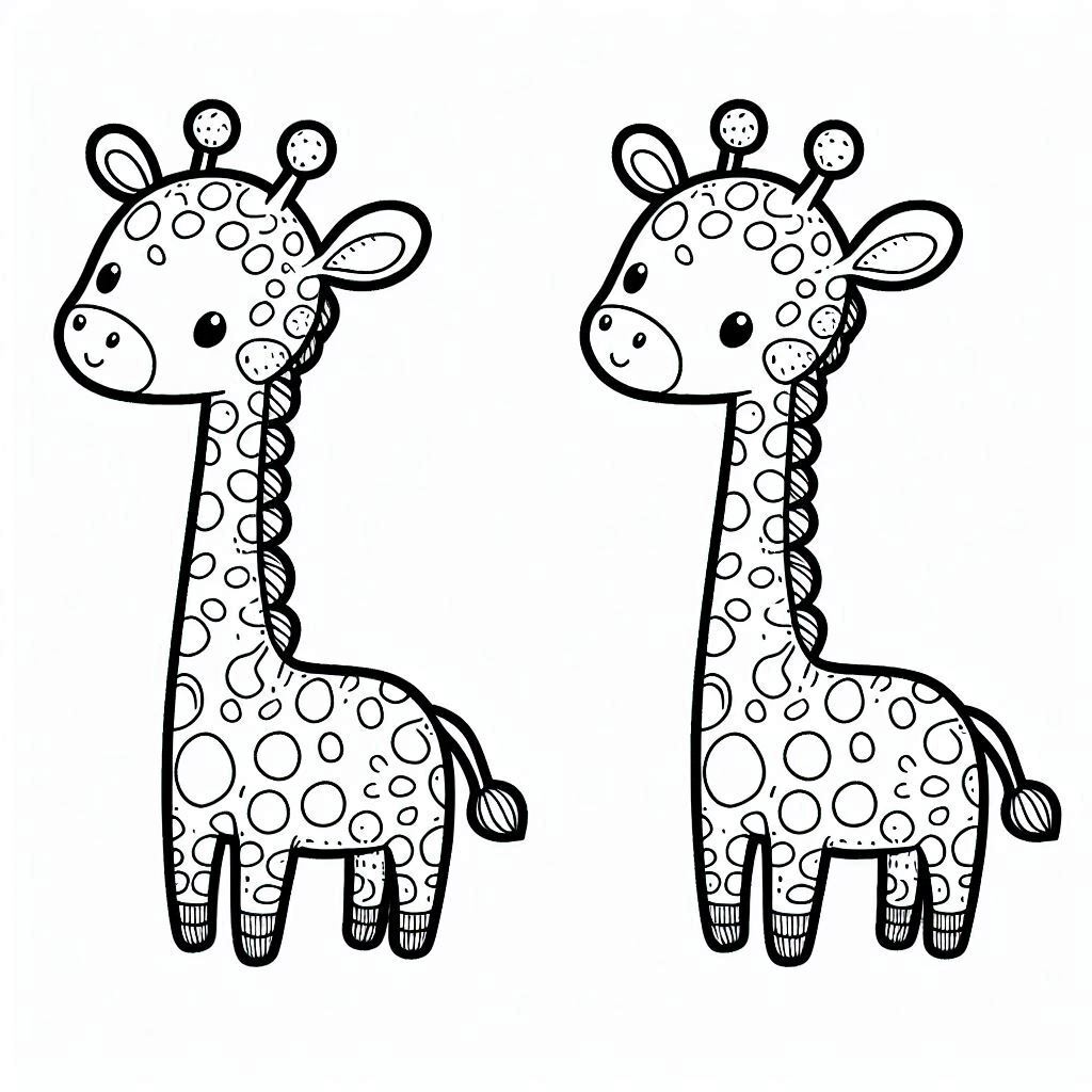 Dibujos para colorear e imprimir Giraffe