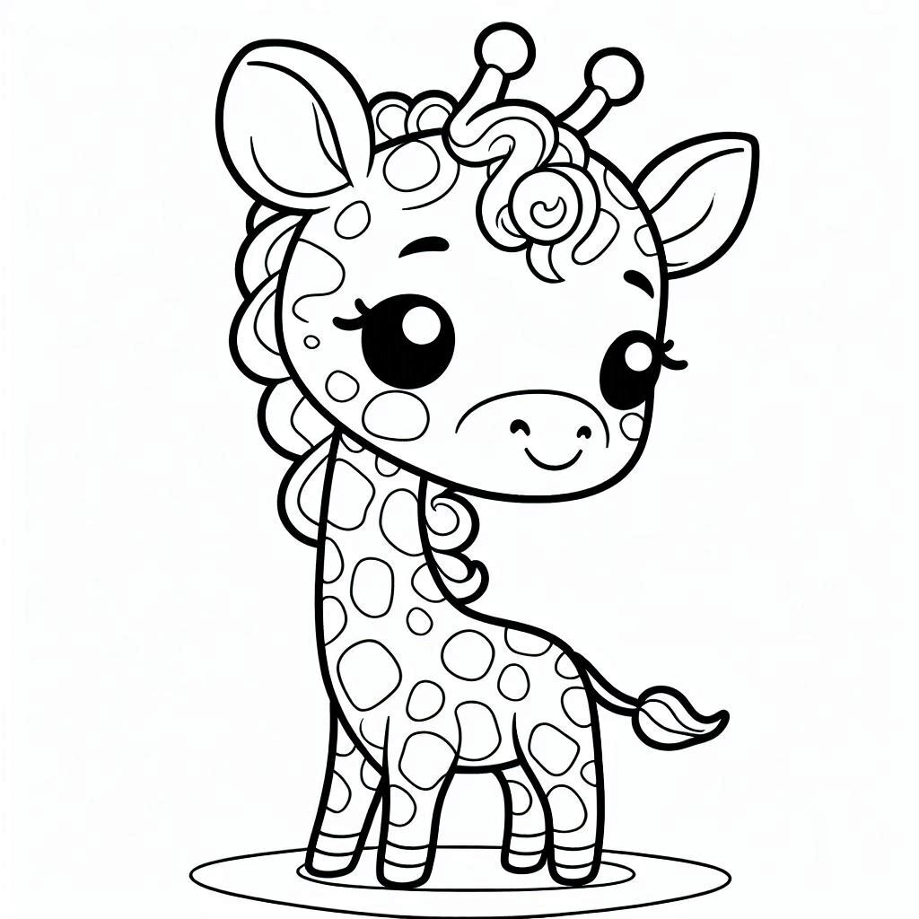 Dibujos para colorear e imprimir Giraffe