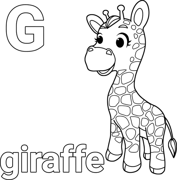 Dibujos para colorear e imprimir Giraffe