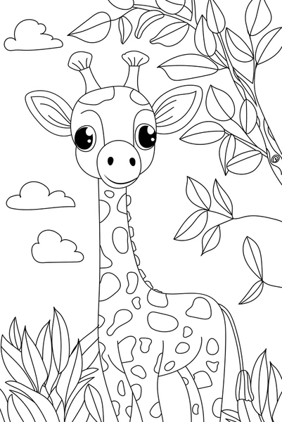 Dibujos para colorear e imprimir Giraffe