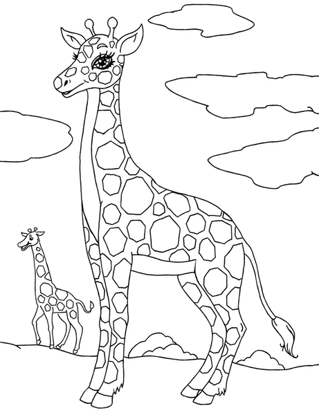 Dibujos para colorear e imprimir Giraffe