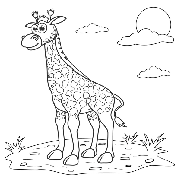 Dibujos para colorear e imprimir Giraffe