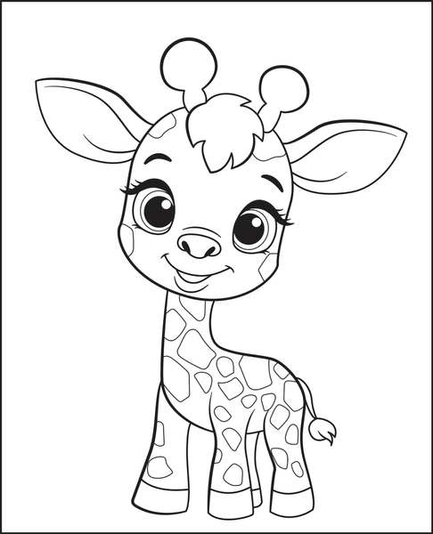 Dibujos para colorear e imprimir Giraffe