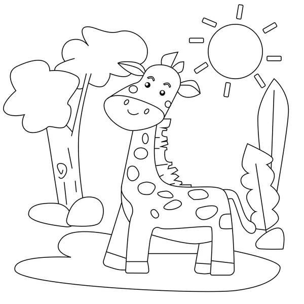 Dibujos para colorear e imprimir Giraffe