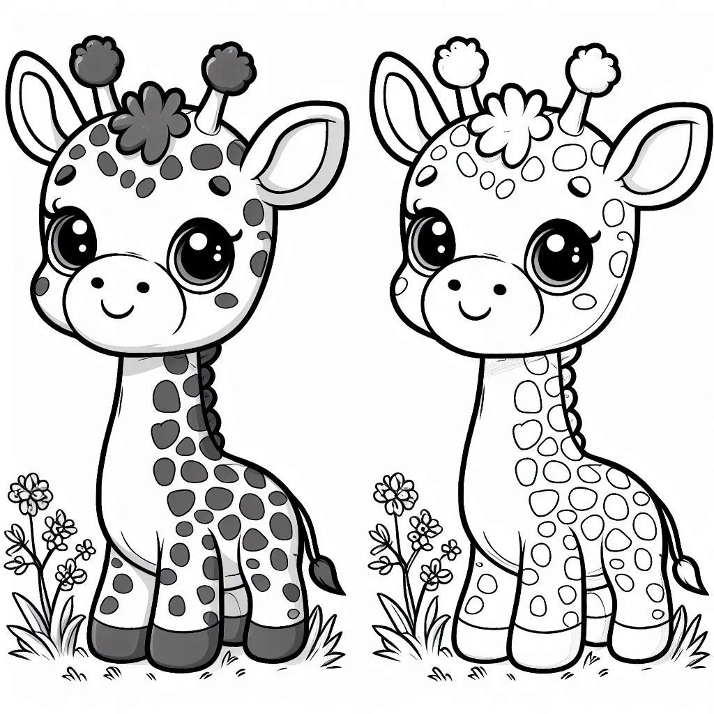 Dibujos para colorear e imprimir Giraffe