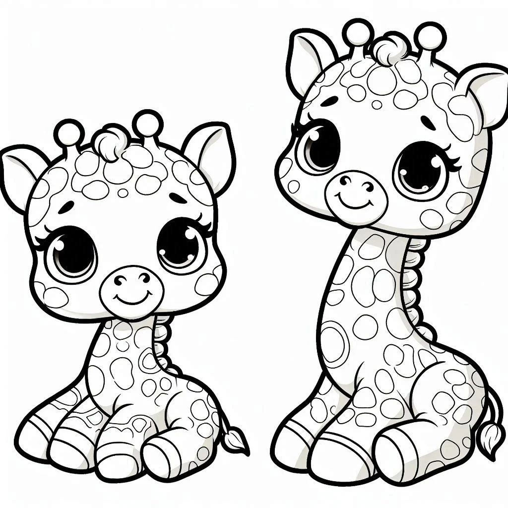 Dibujos para colorear e imprimir Giraffe