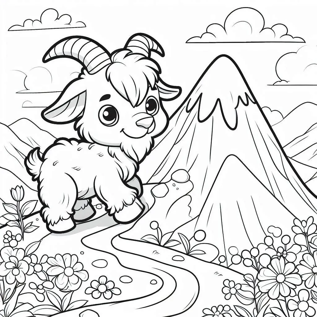 Dibujos para colorear e imprimir Goat