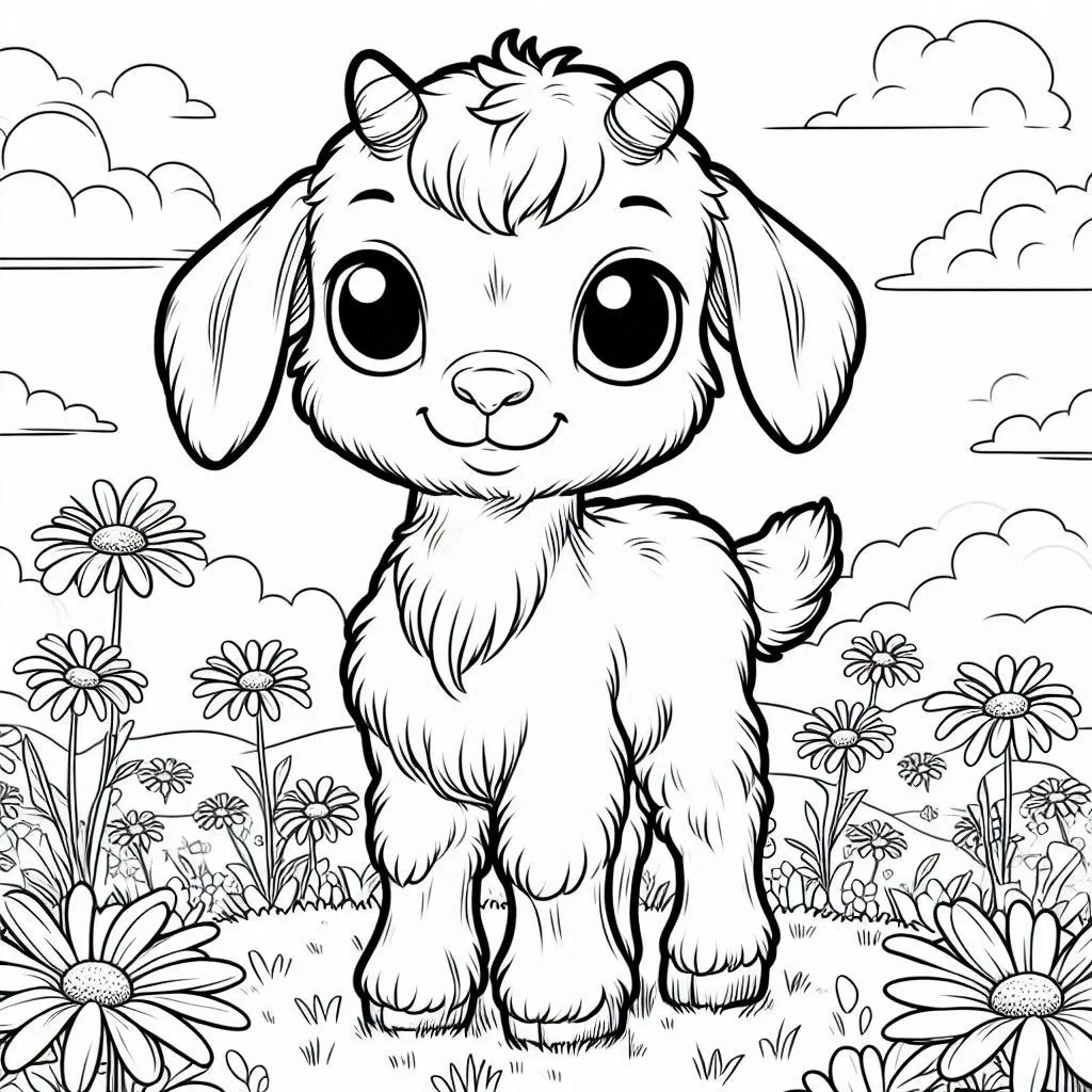 Dibujos para colorear e imprimir Goat