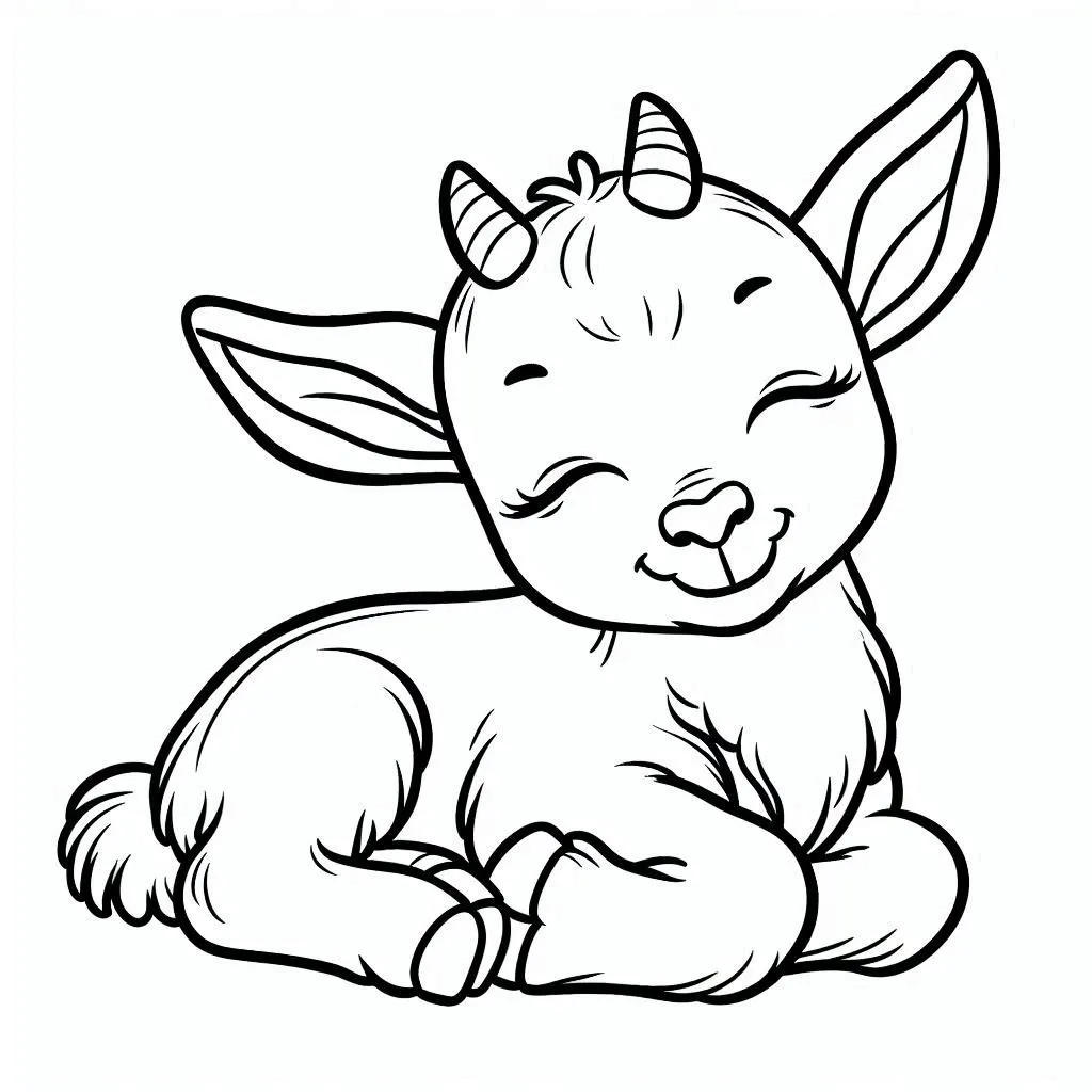 Dibujos para colorear e imprimir Goat