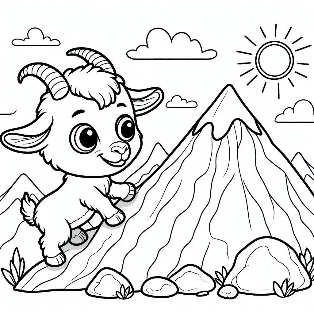 Dibujos para colorear e imprimir Goat