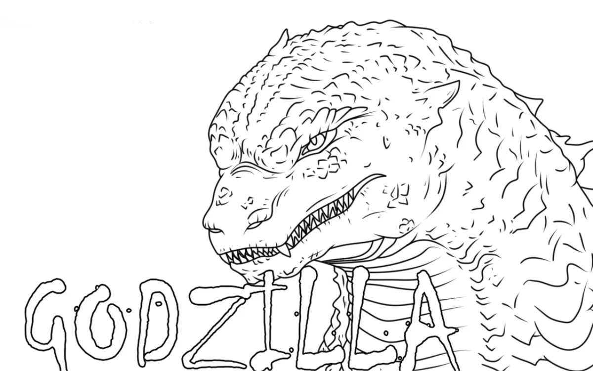 Dibujos para colorear e imprimir Godzilla