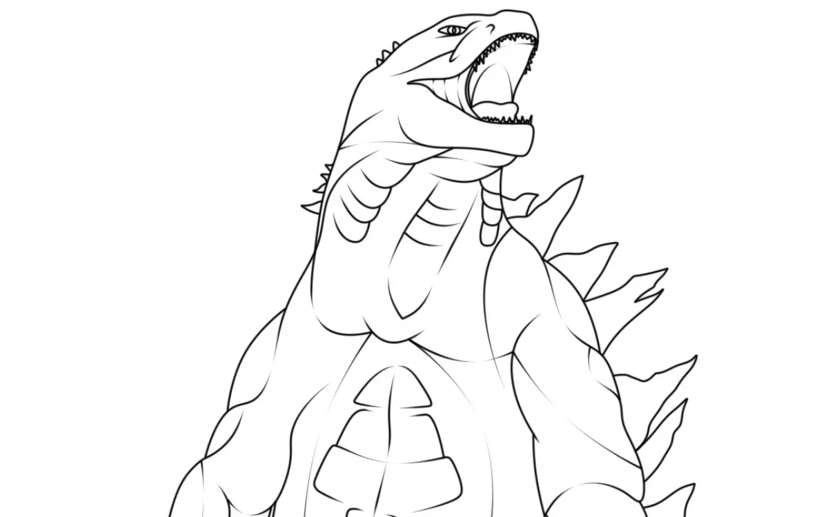 Dibujos para colorear e imprimir Godzilla