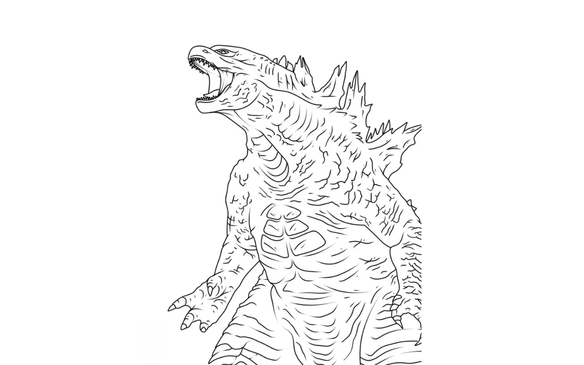 Dibujos para colorear e imprimir Godzilla