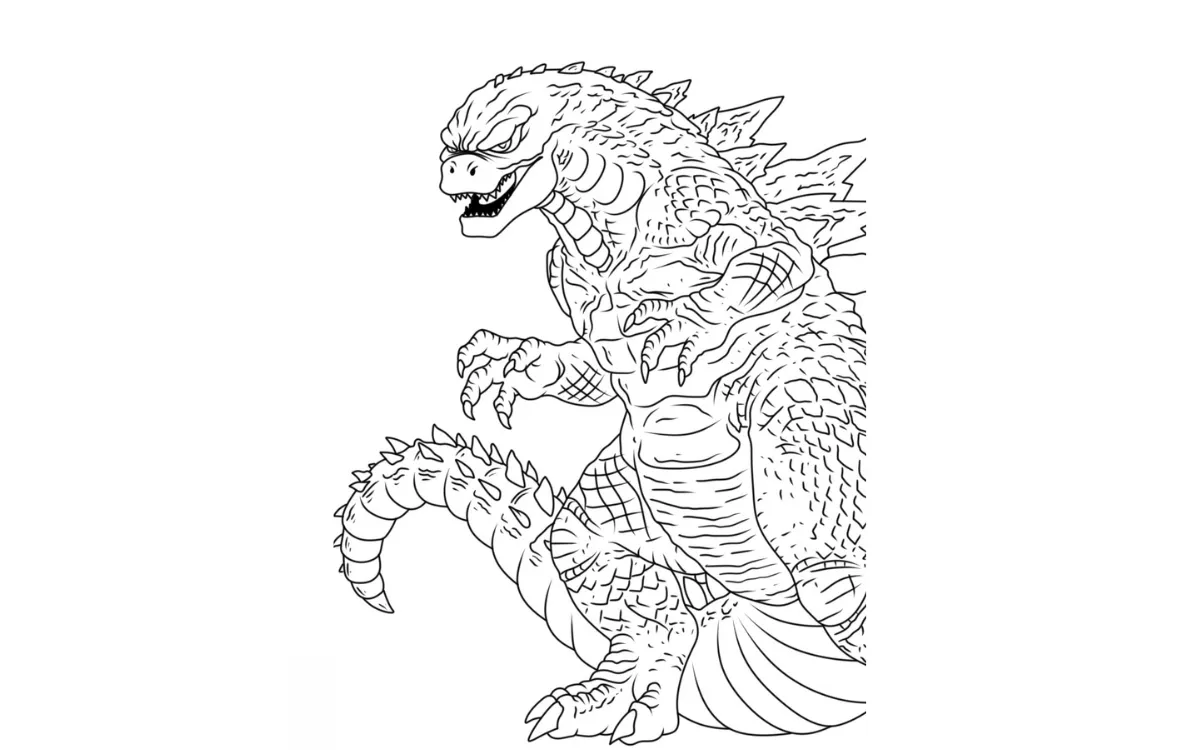 Dibujos para colorear e imprimir Godzilla