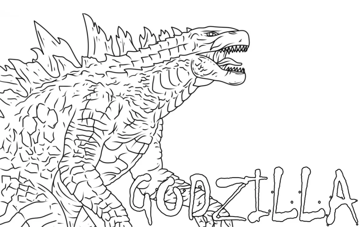 Dibujos para colorear e imprimir Godzilla