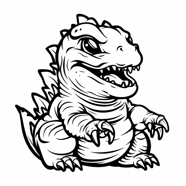 Dibujos para colorear e imprimir Godzilla