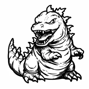 Godzilla coloring pages 8