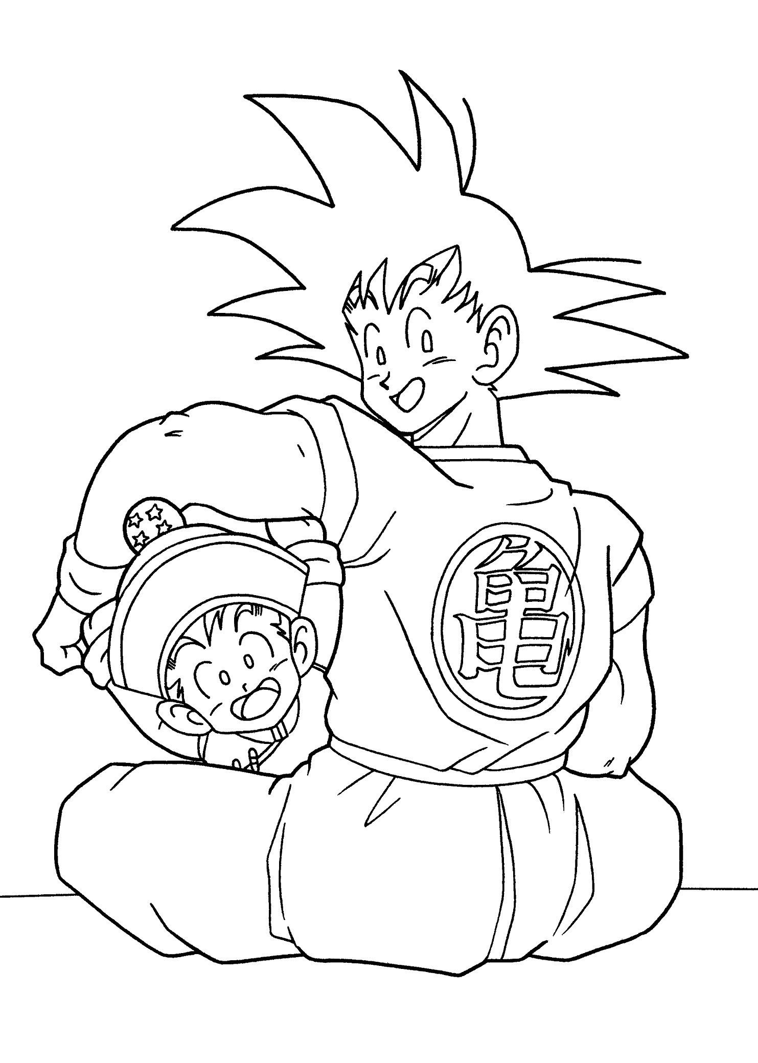 Dibujos para colorear e imprimir Goku