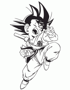 Goku coloring pages 11