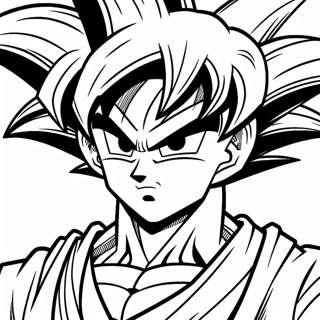 Dibujos para colorear e imprimir Goku