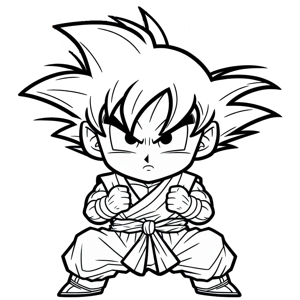 Dibujos para colorear e imprimir Goku